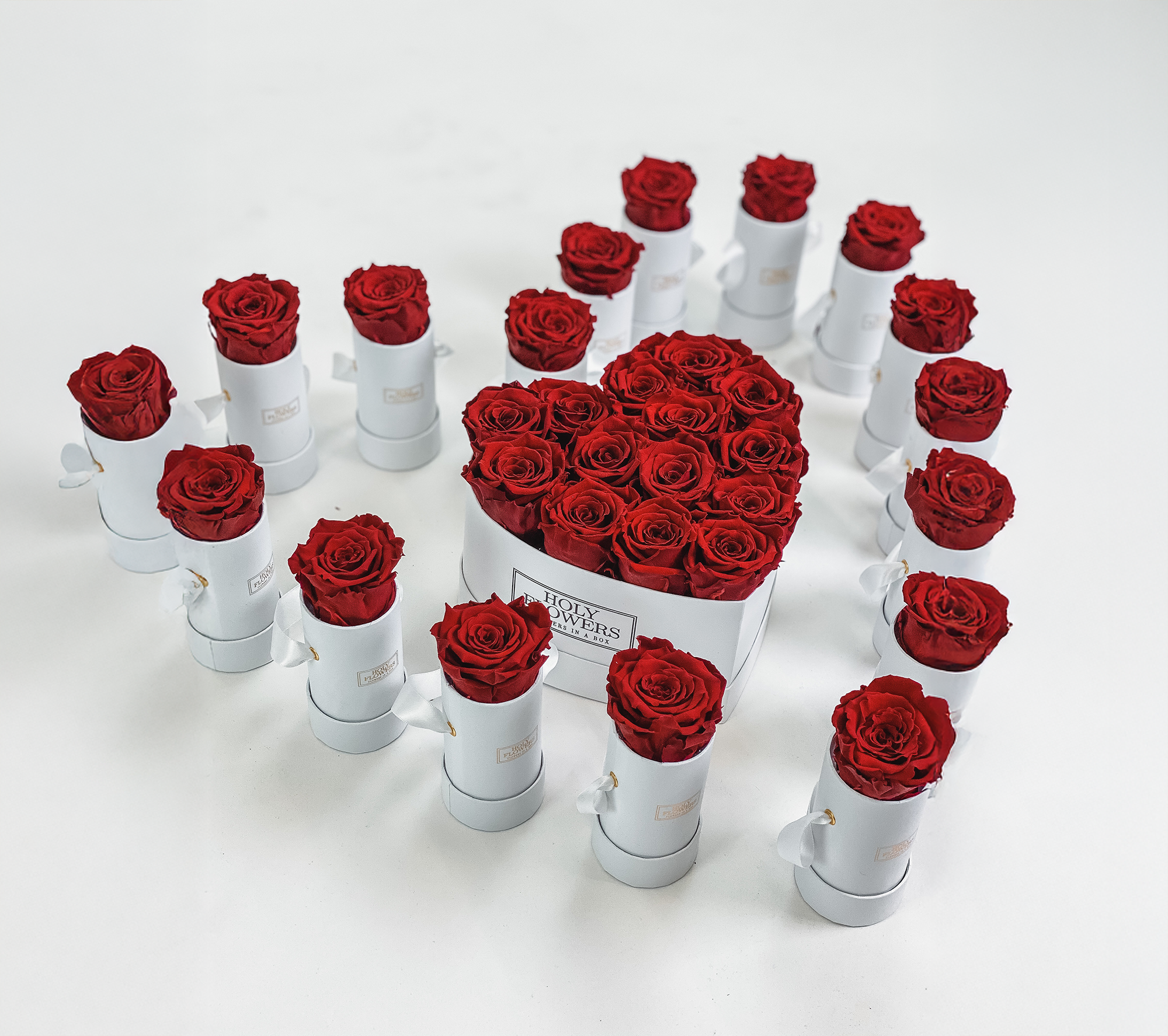 Valentinstag-Geschenk-Infinity-Rosen