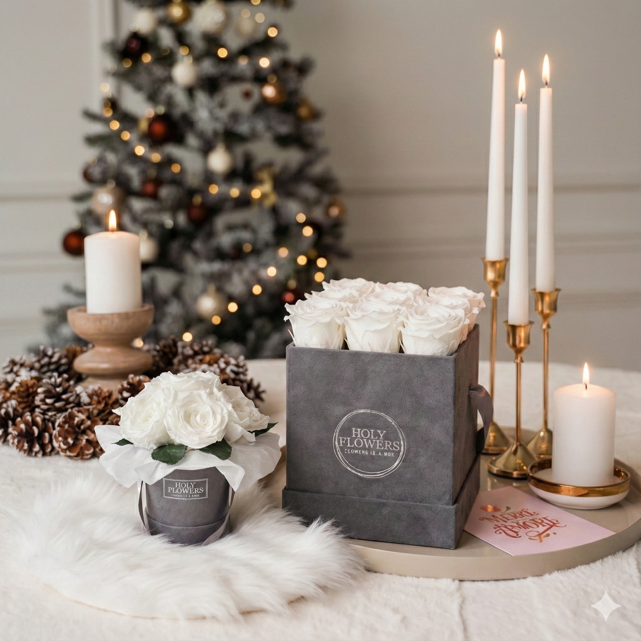 Infinity roses | Velvet Box square | S