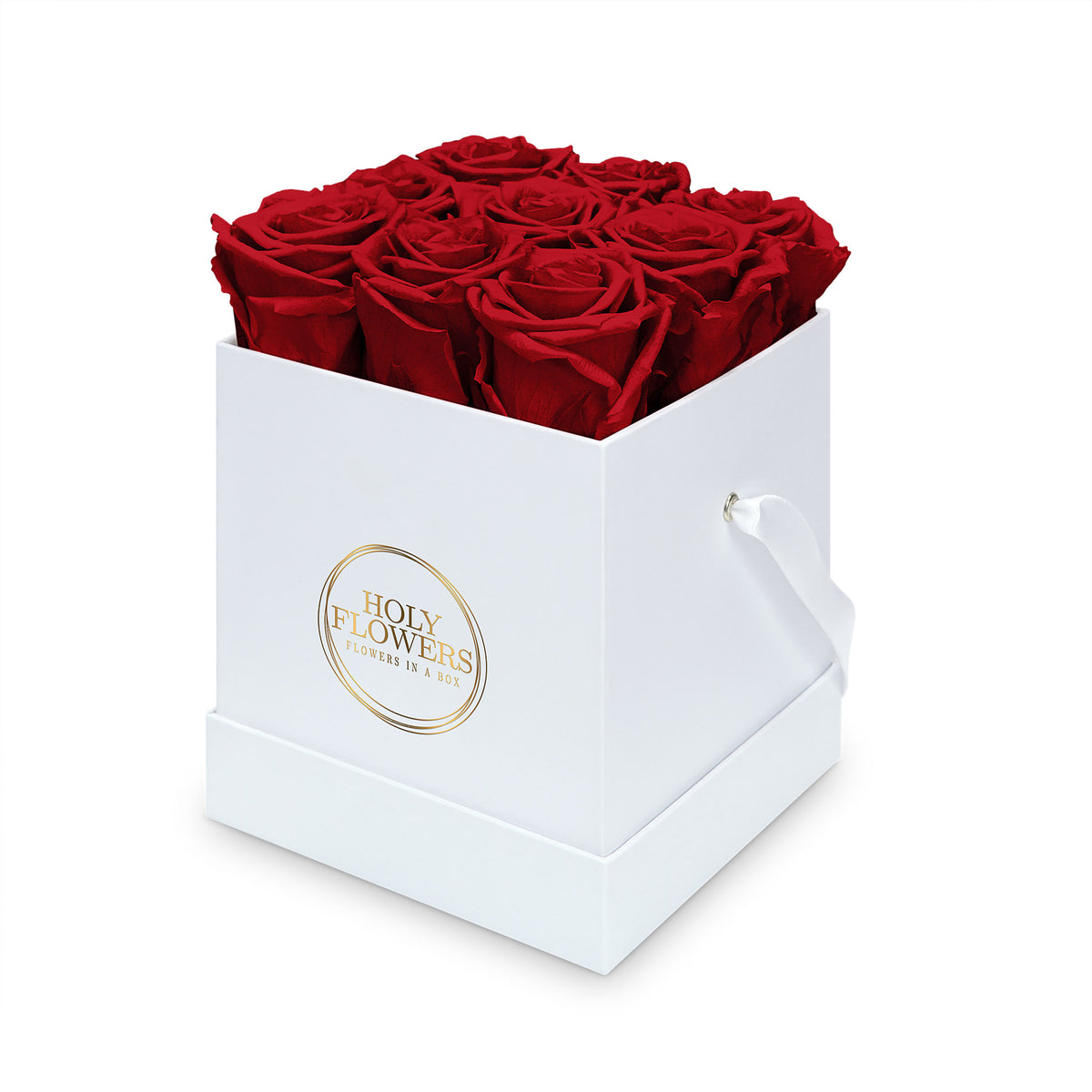 Luxurious rose box with 9 infinity roses, lasts 1-3 years,